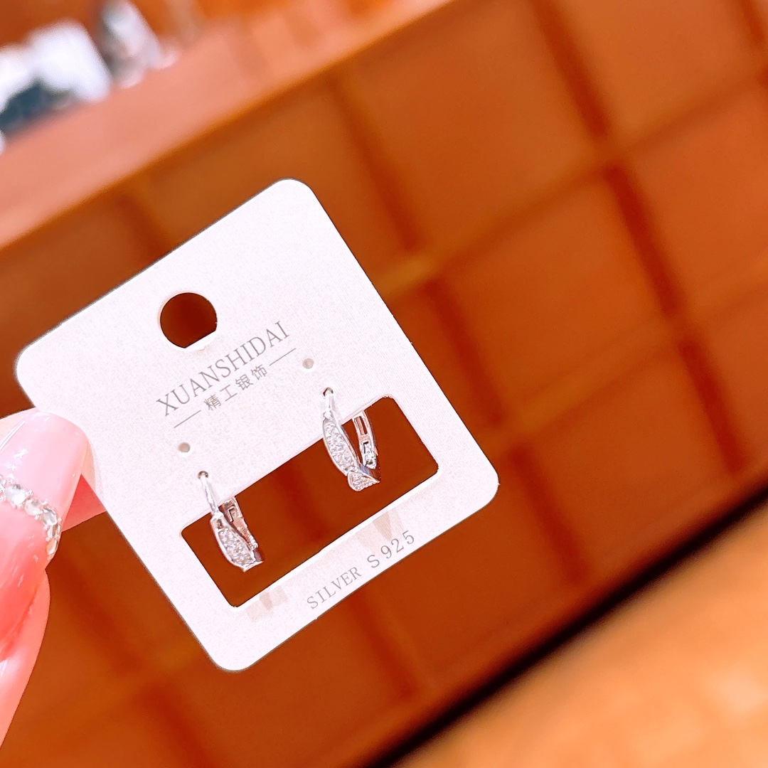 Fine Silver Ear Cuffs Ultra Minimal Spring Festival Gold