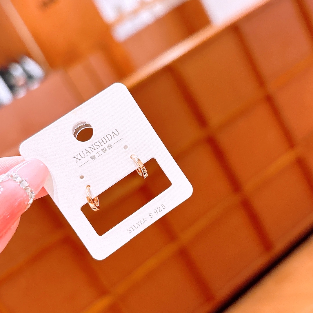 925 Silver Ear Cuffs Light Luxury Bestie Gift Gold