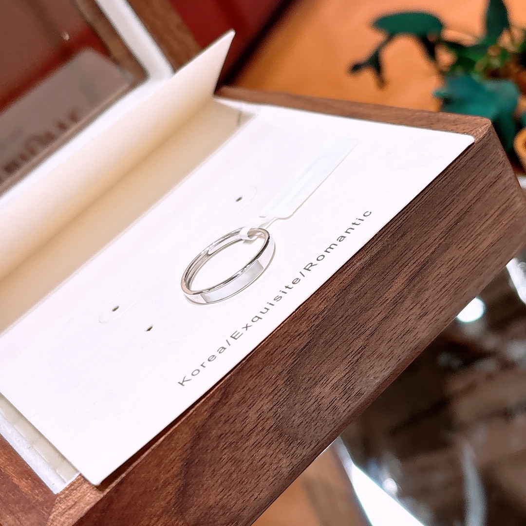 幻想的ニッケル無添加銀リングシルバー ウェディング