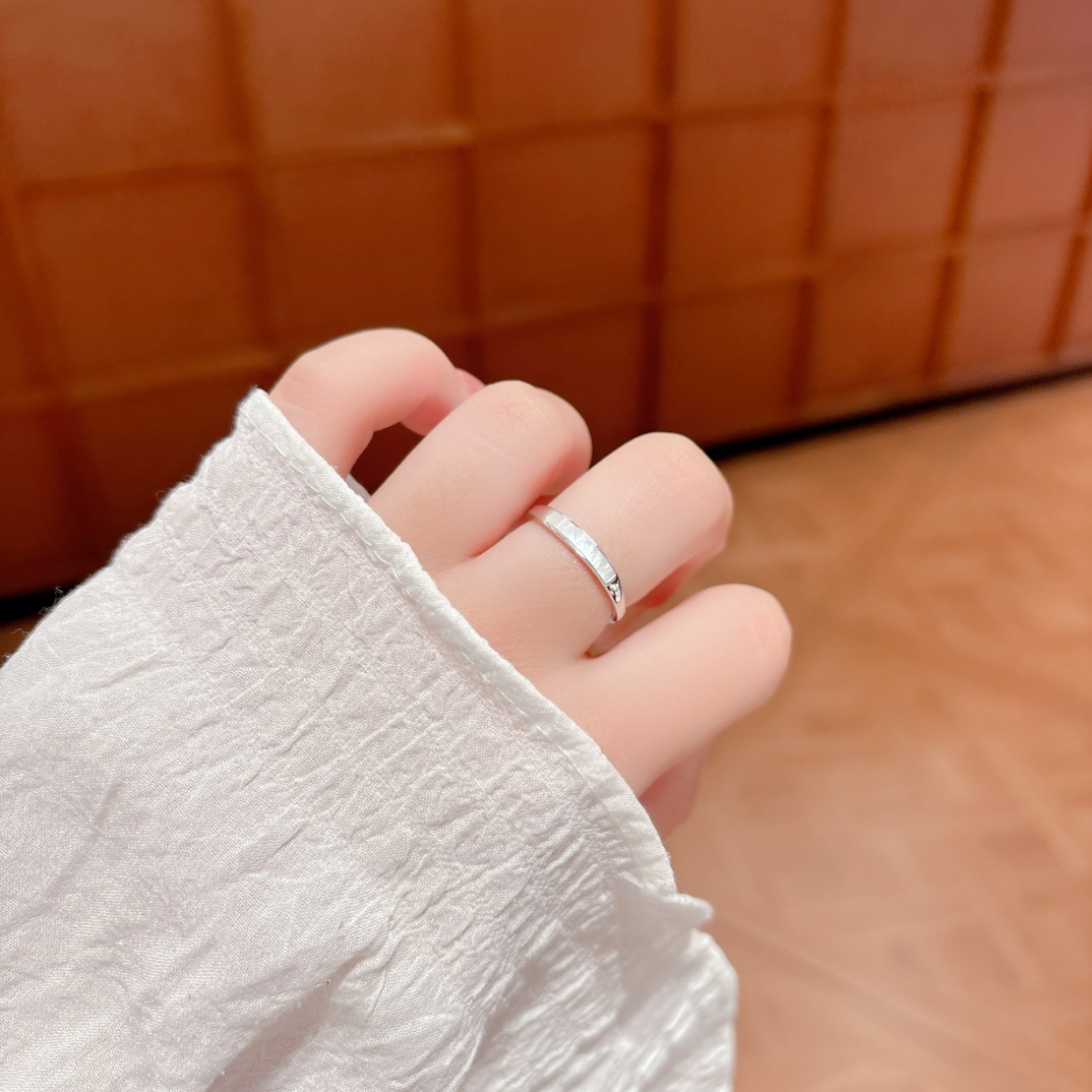 Fine Silver Ring Unique Annual Party Gold