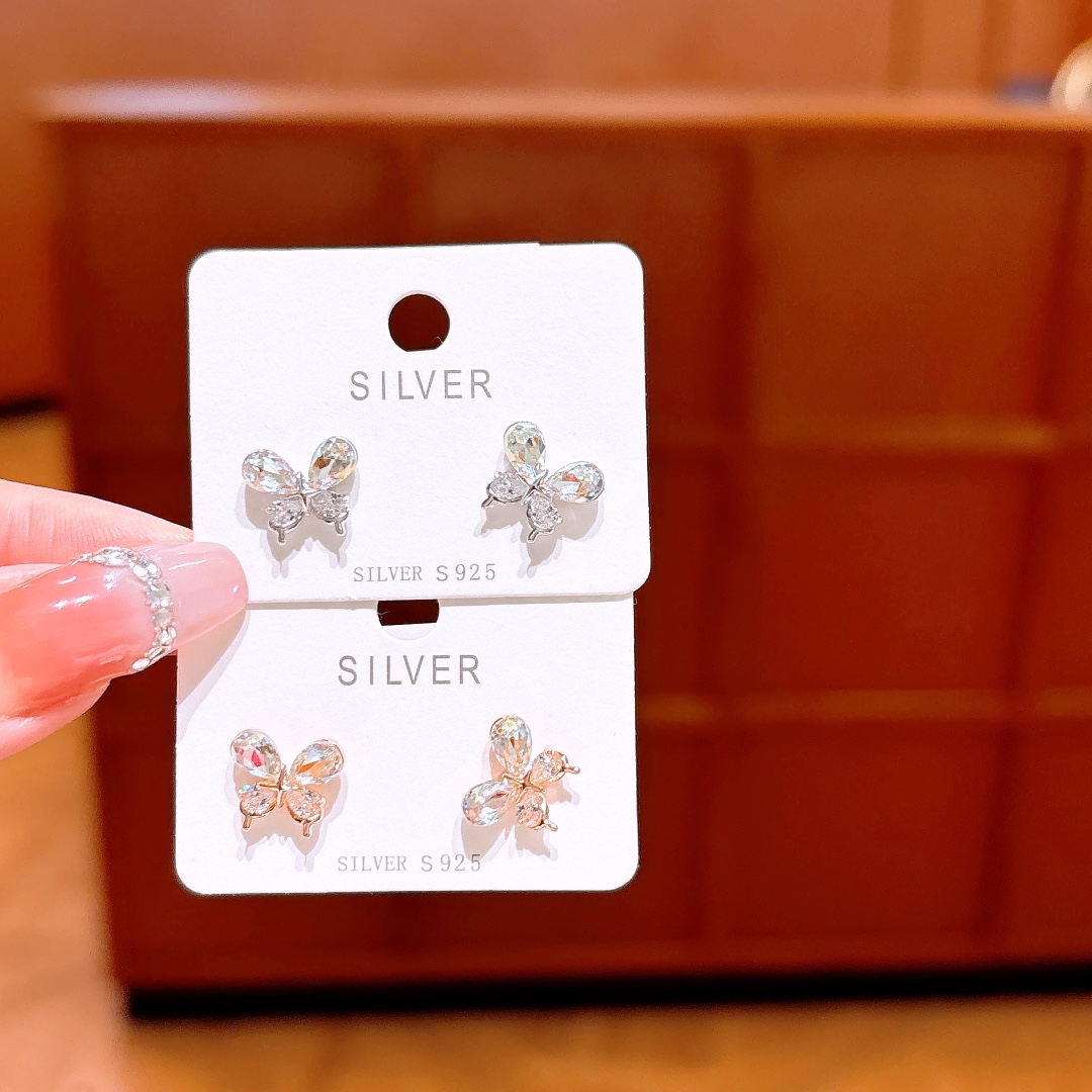 High Polish Silver Earrings Sweet Housewarming Silver