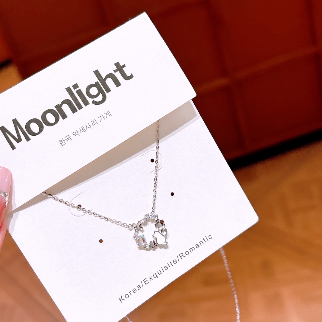 925 Silver Necklace Cute Christmas Silver