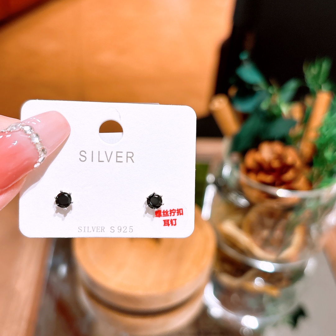 Hypoallergenic Silver Screw-back Studs Artistic Everyday Wear Gold