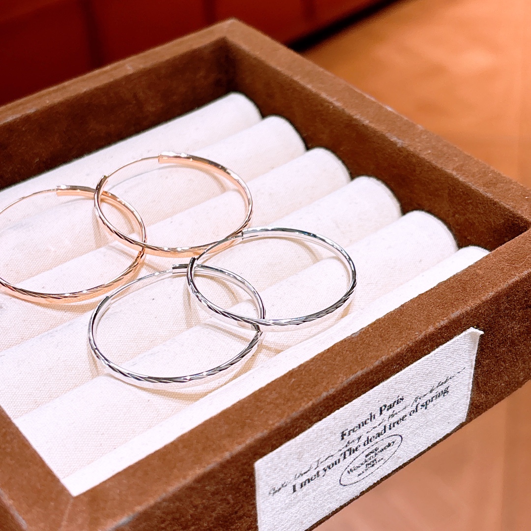 Hypoallergenic Silver Hoop Earrings Cute Bestie Gift Silver