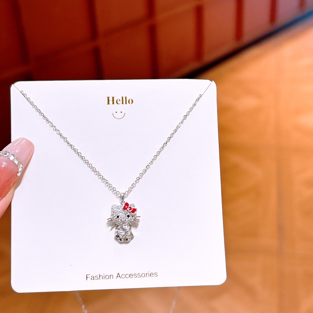 繊細高品質シルバーモアッサナイトネックレスゴールド クリスマス