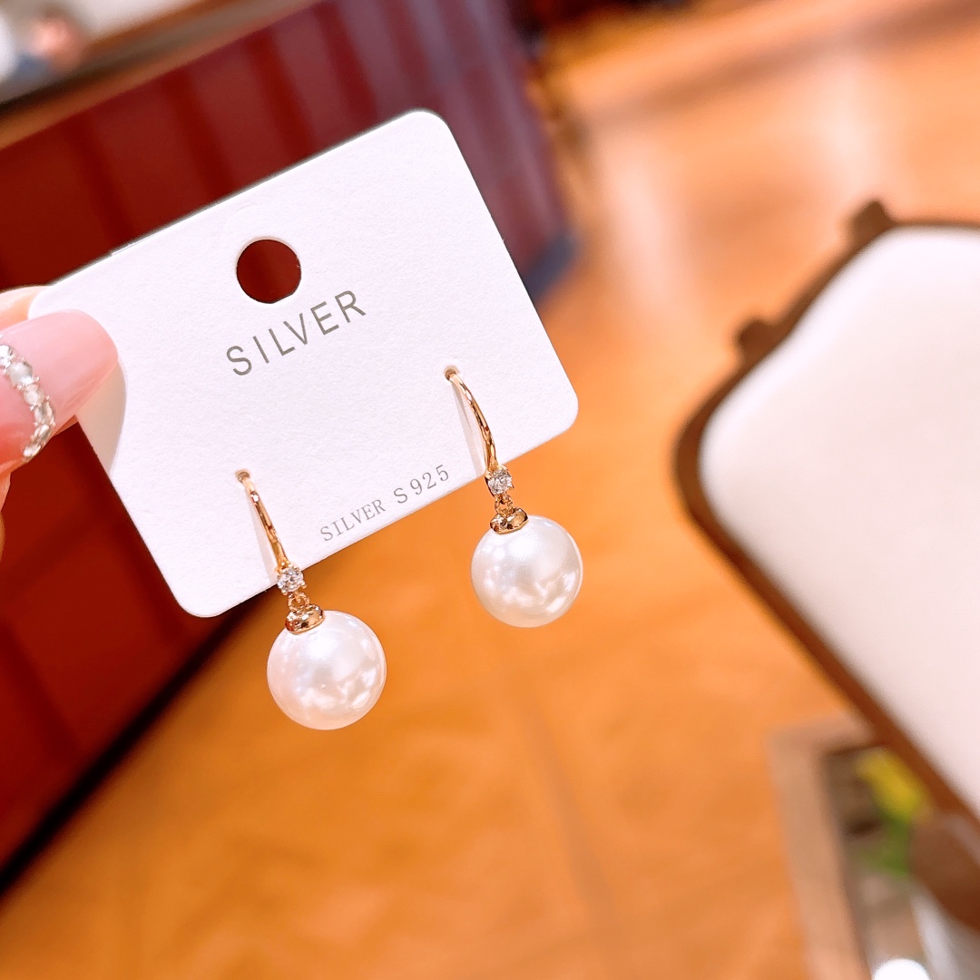 S925 Sterling Silver Drop & Thread Earrings Artistic Teacher's Day