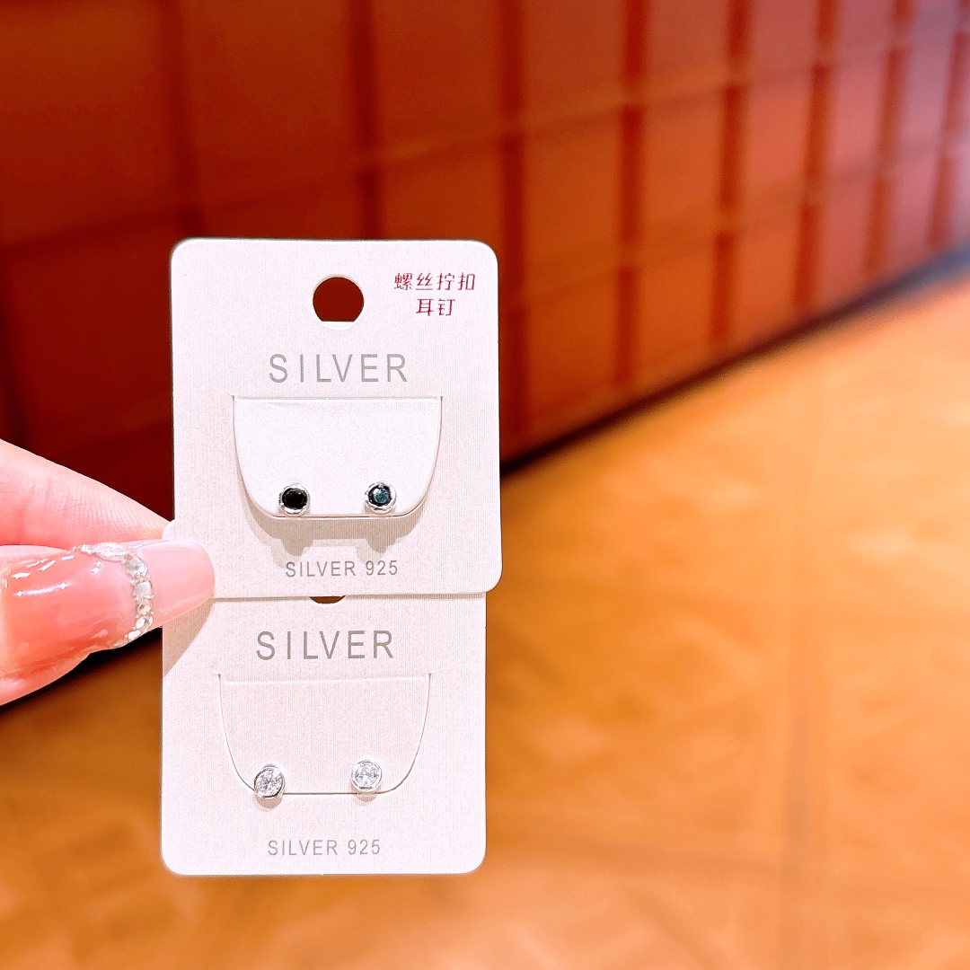 Nickel Free Silver Screw-back Studs Ins Style Bestie Gift Gold