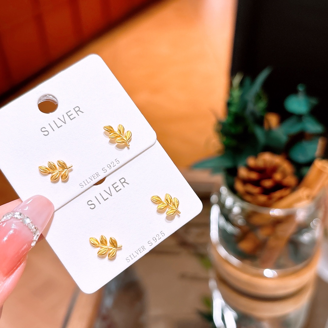 S925 Sterling Silver Earrings Delicate Party Silver