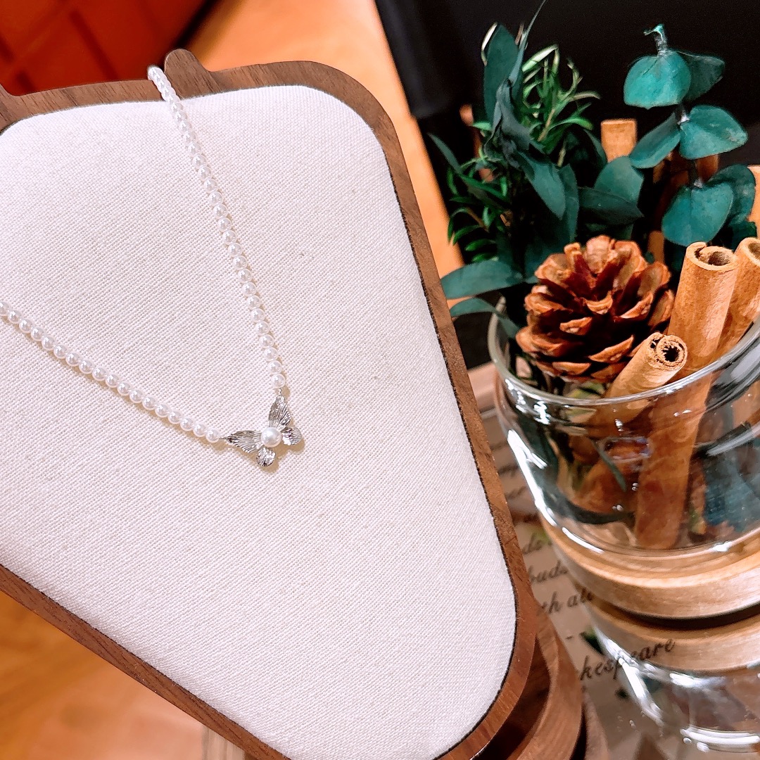 925 Silver Necklace Delicate Graduation Gold