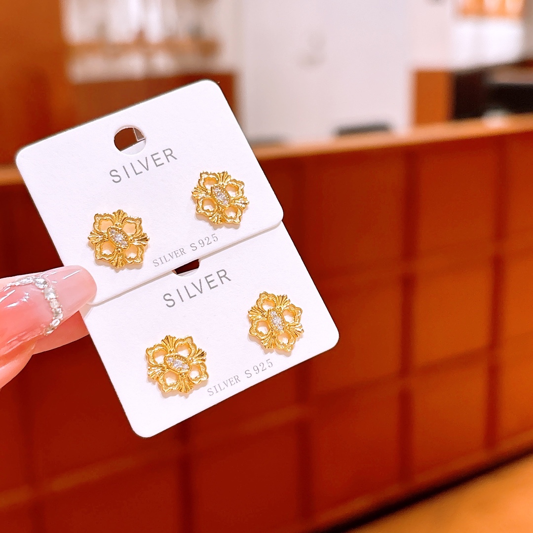 925 Silver Earrings Sweet Party Silver