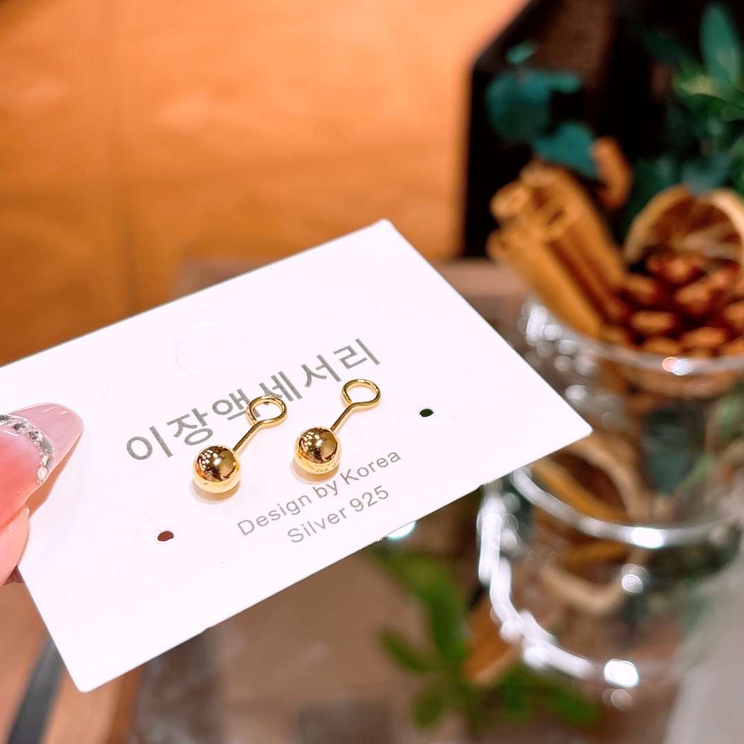 Low Allergy Silver Earrings Forest Workplace Gold