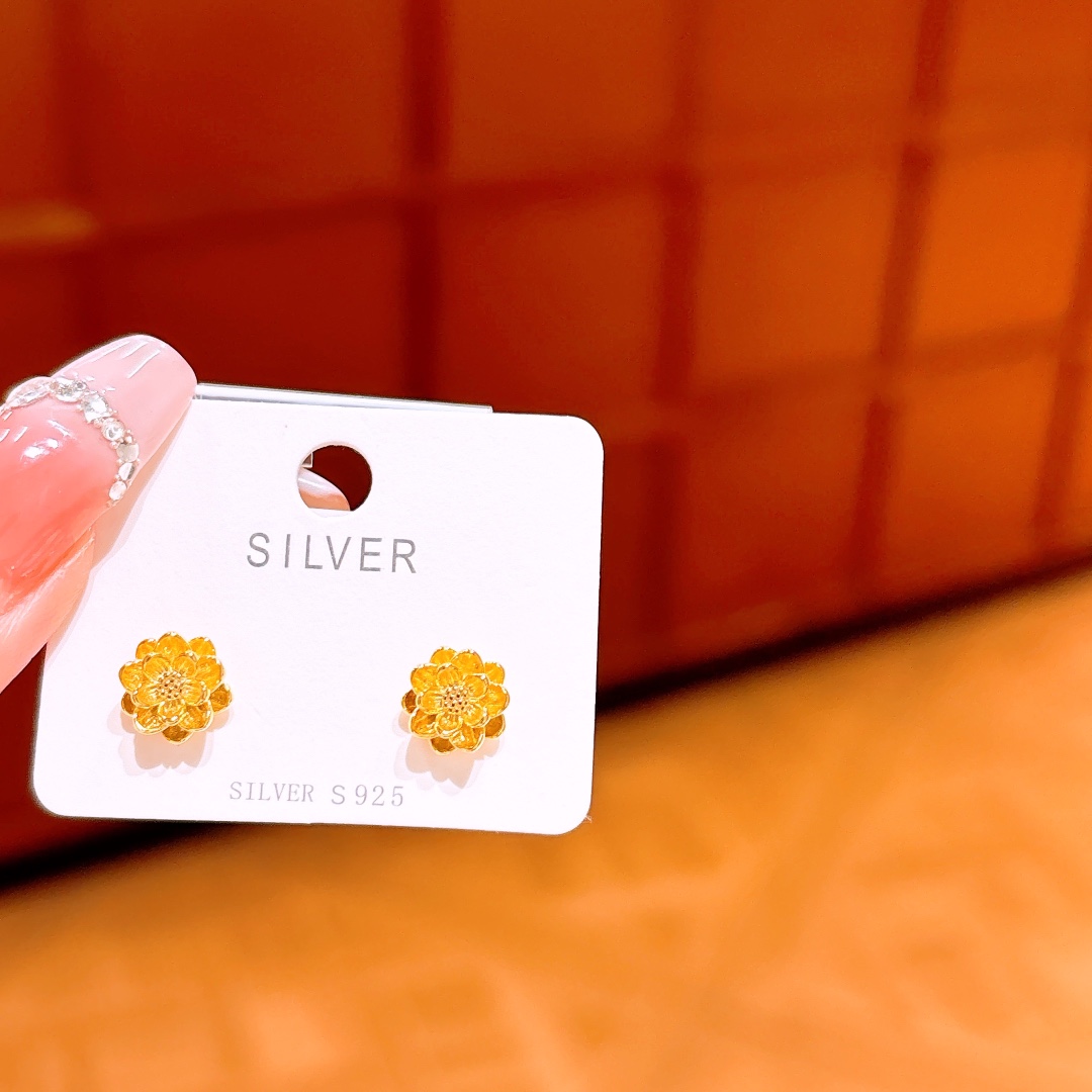 Nickel Free Silver Earrings Light Luxury Anniversary Silver