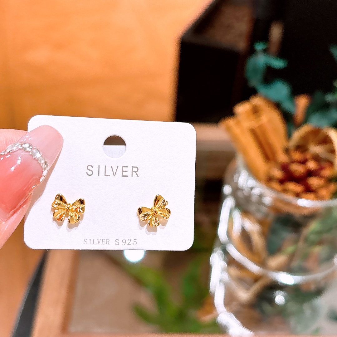 Nickel Free Silver Earrings Cute Mother's Birthday Silver