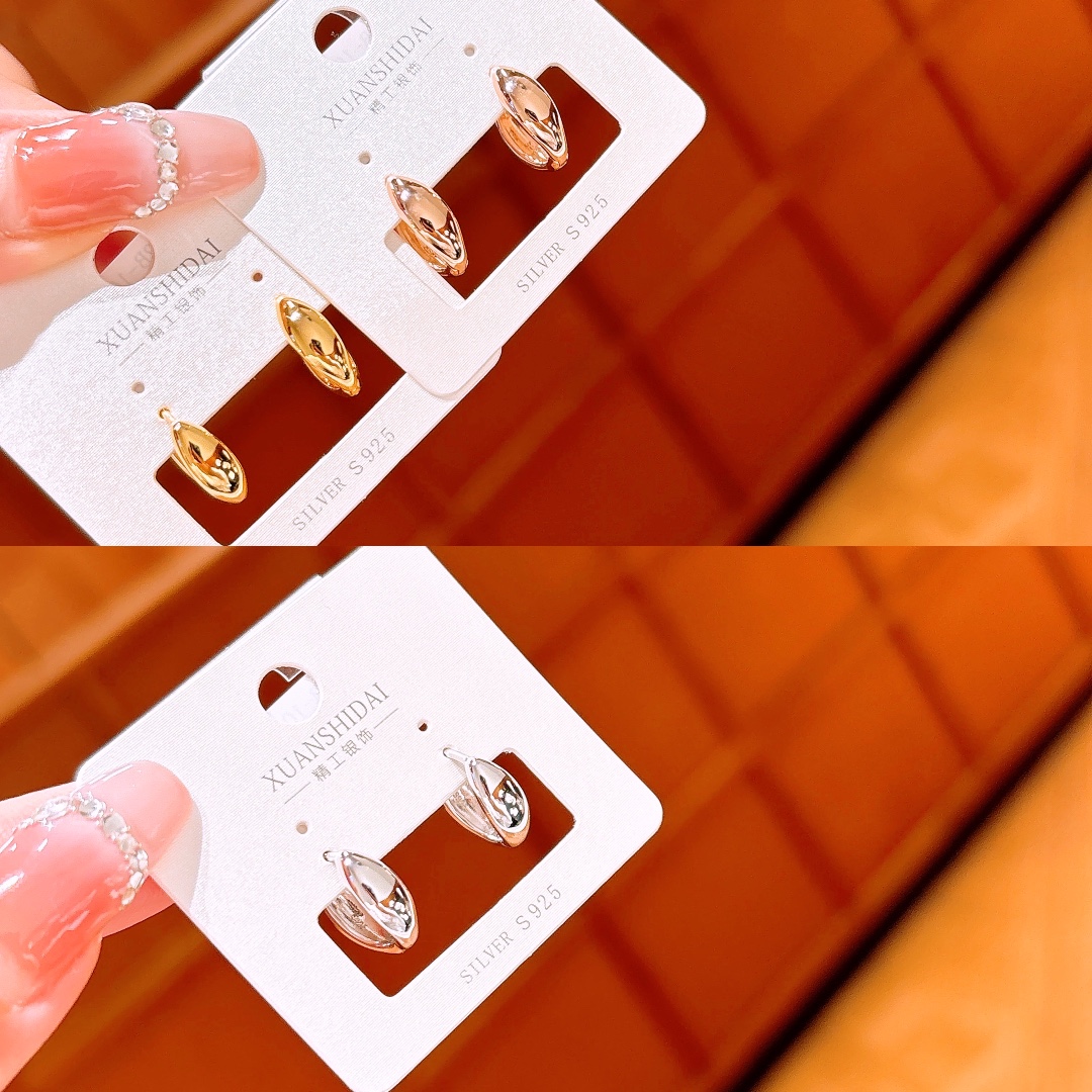 Hypoallergenic Silver Ear Cuffs Pure Self-love Gold