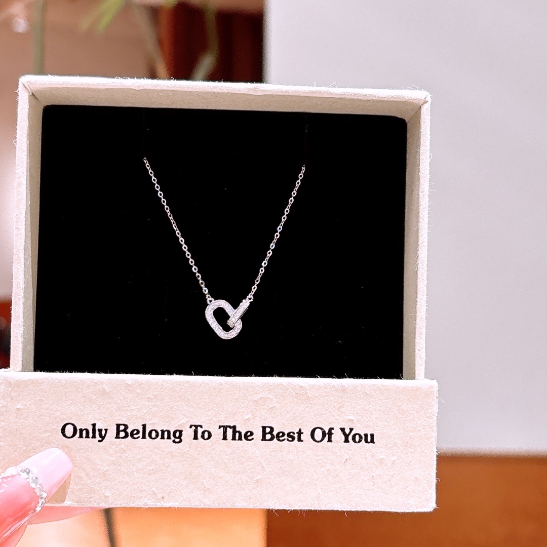 Fine Silver Necklace Romantic Workplace Silver