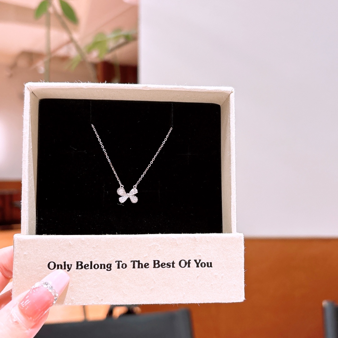 Massivsilber Kette Verspielt Party Silber