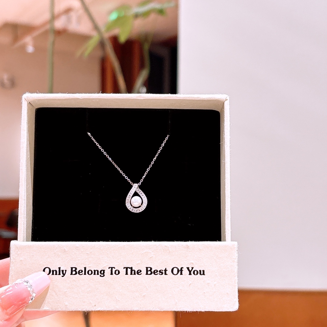 S925 Sterlingsilber Kette Elegant Verlobung Silber