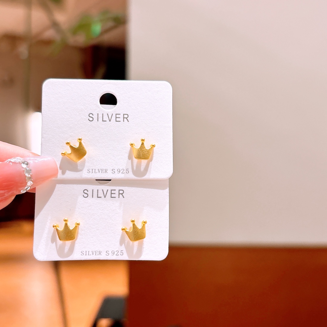 Hypoallergenes Silber Ohrringe Intellektuell Bankett Silber