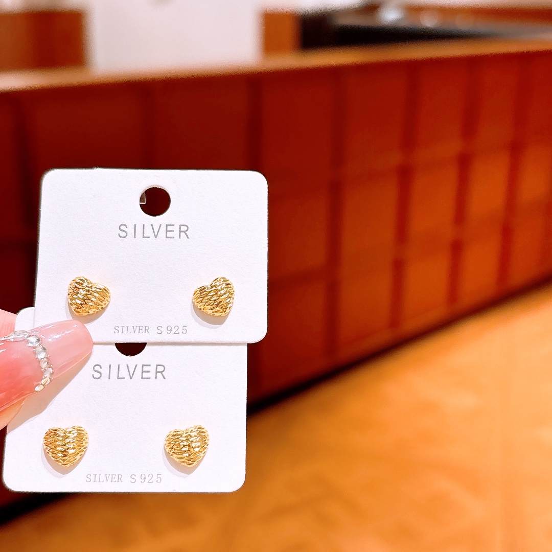 925 Silver Earrings Romantic Banquet Silver