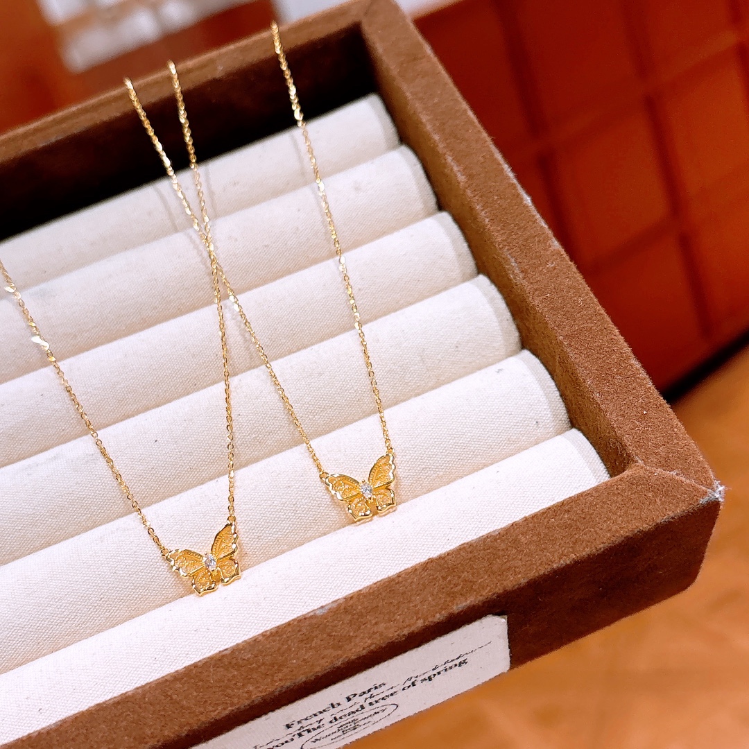 Solid Silver Necklace Ethereal Mother's Day Gold