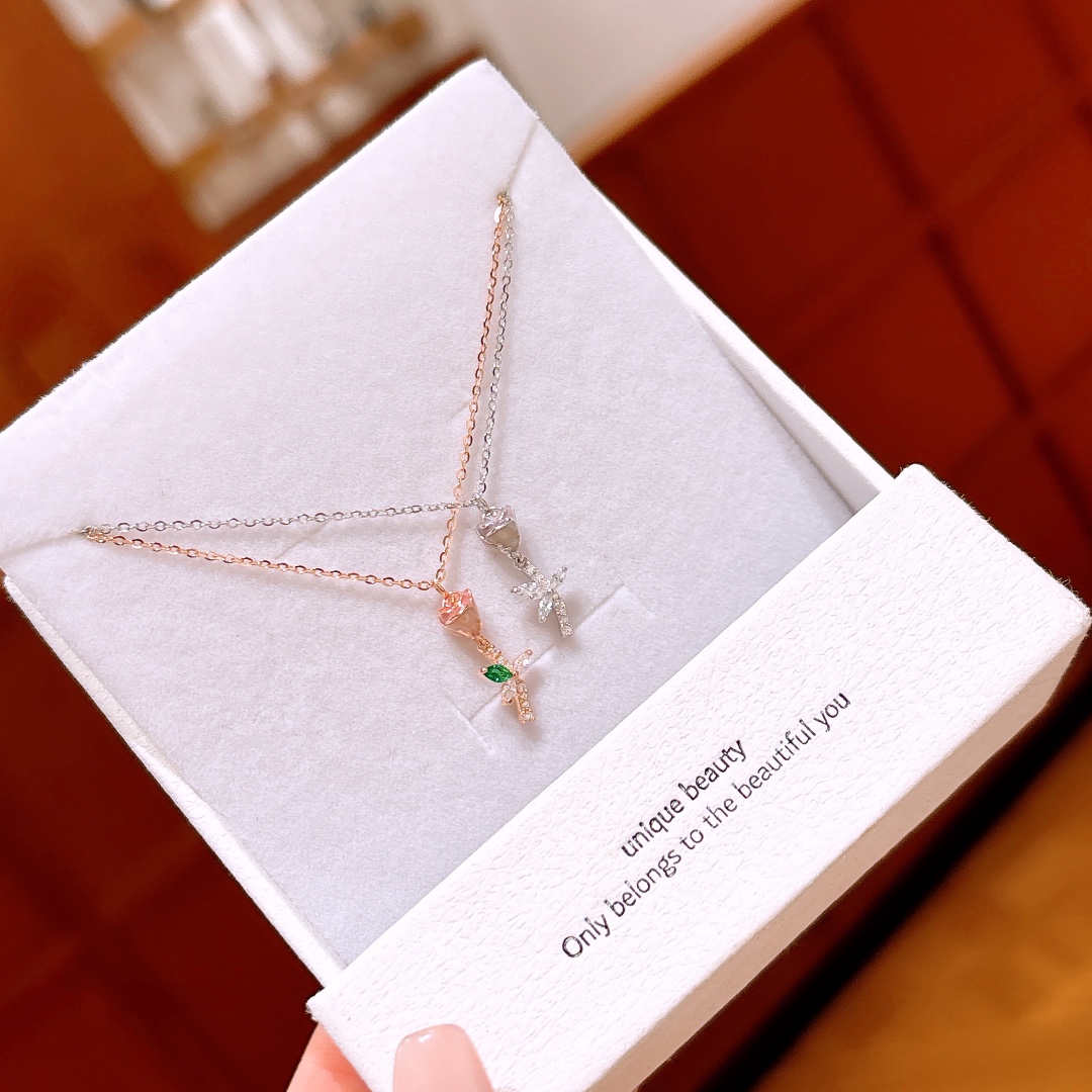 High Polish Silver Necklace Sweet & Cool Wedding Favor Silver