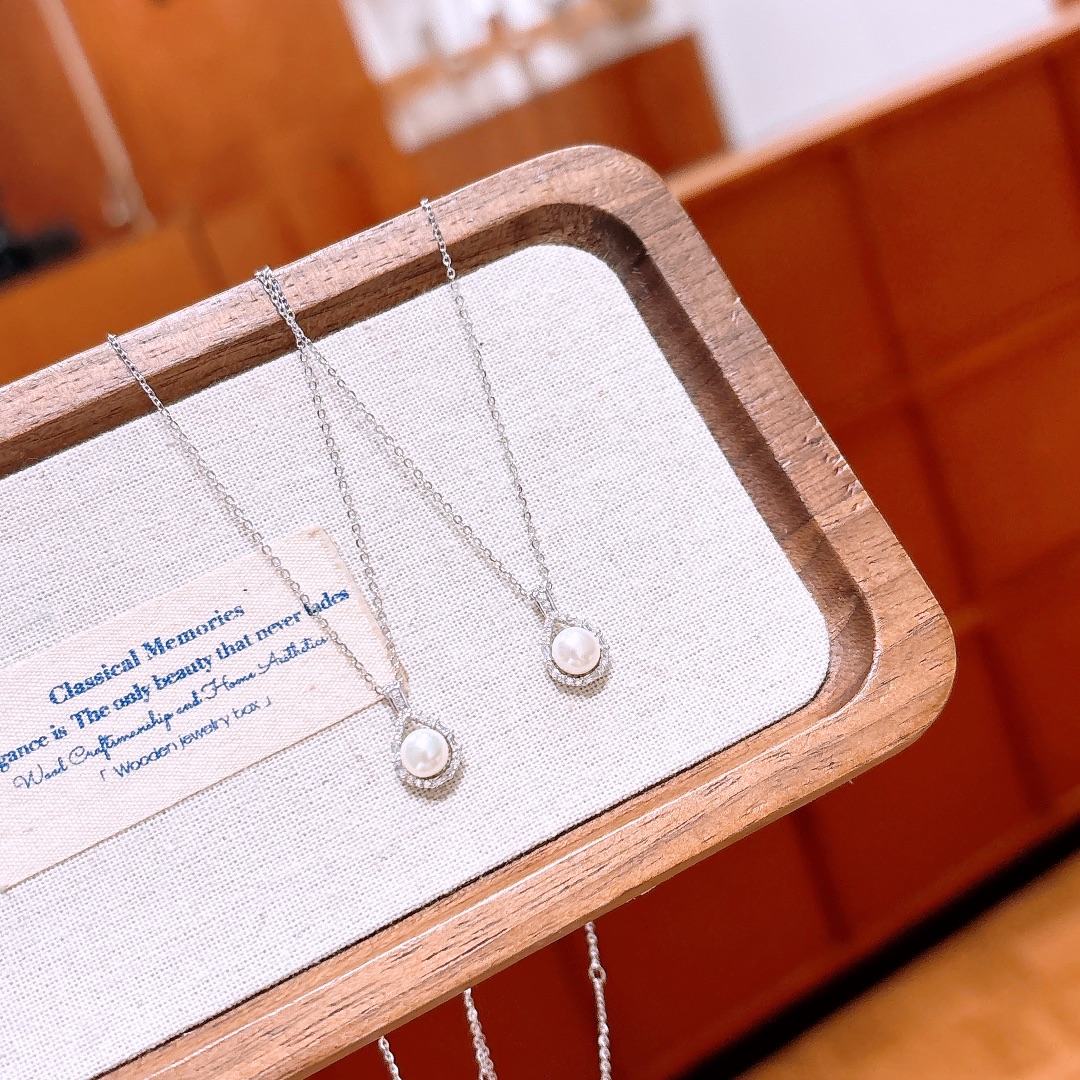 Fine Silver Necklace Dainty Wedding Favor Silver