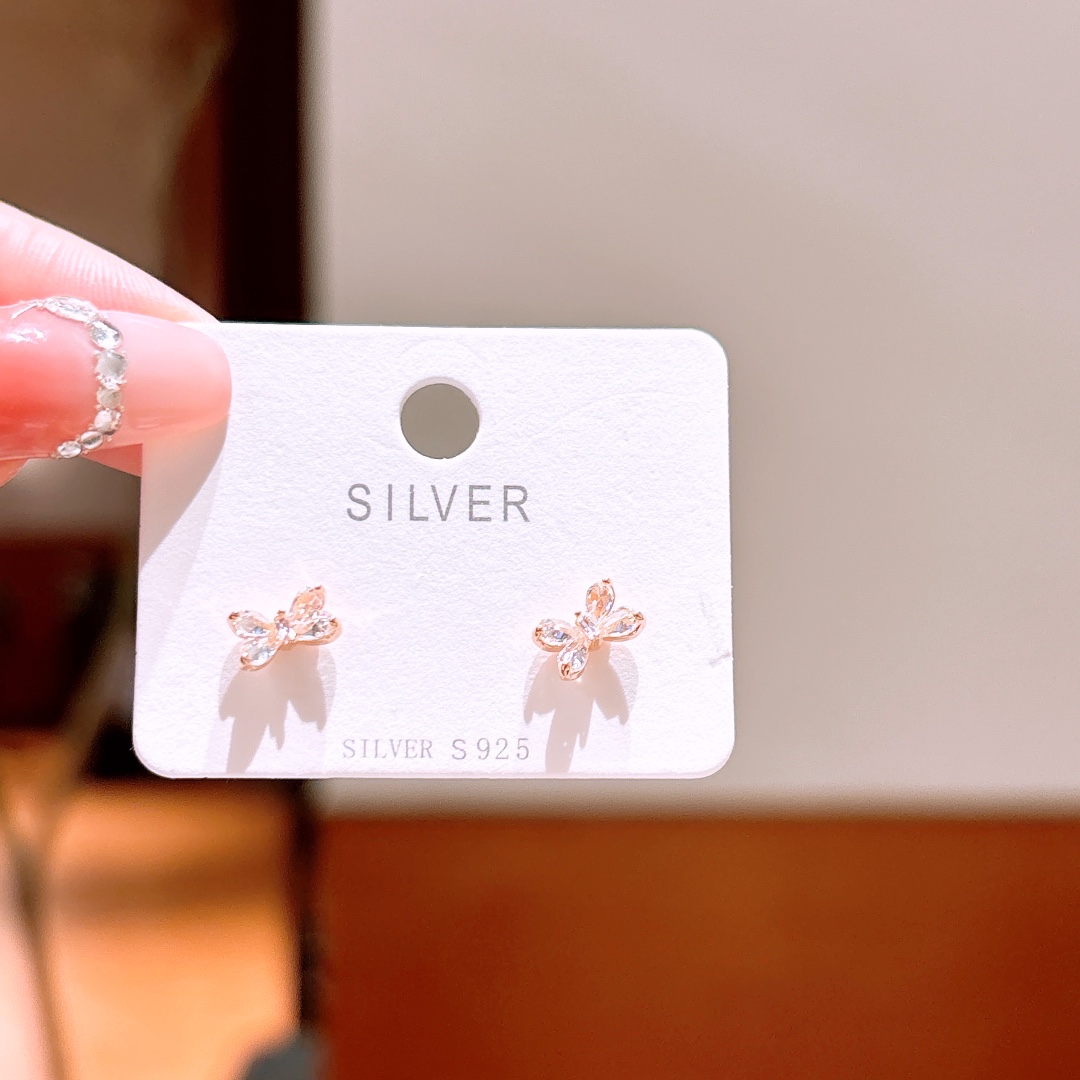 Fine Silver Earrings Ethereal Office Gold