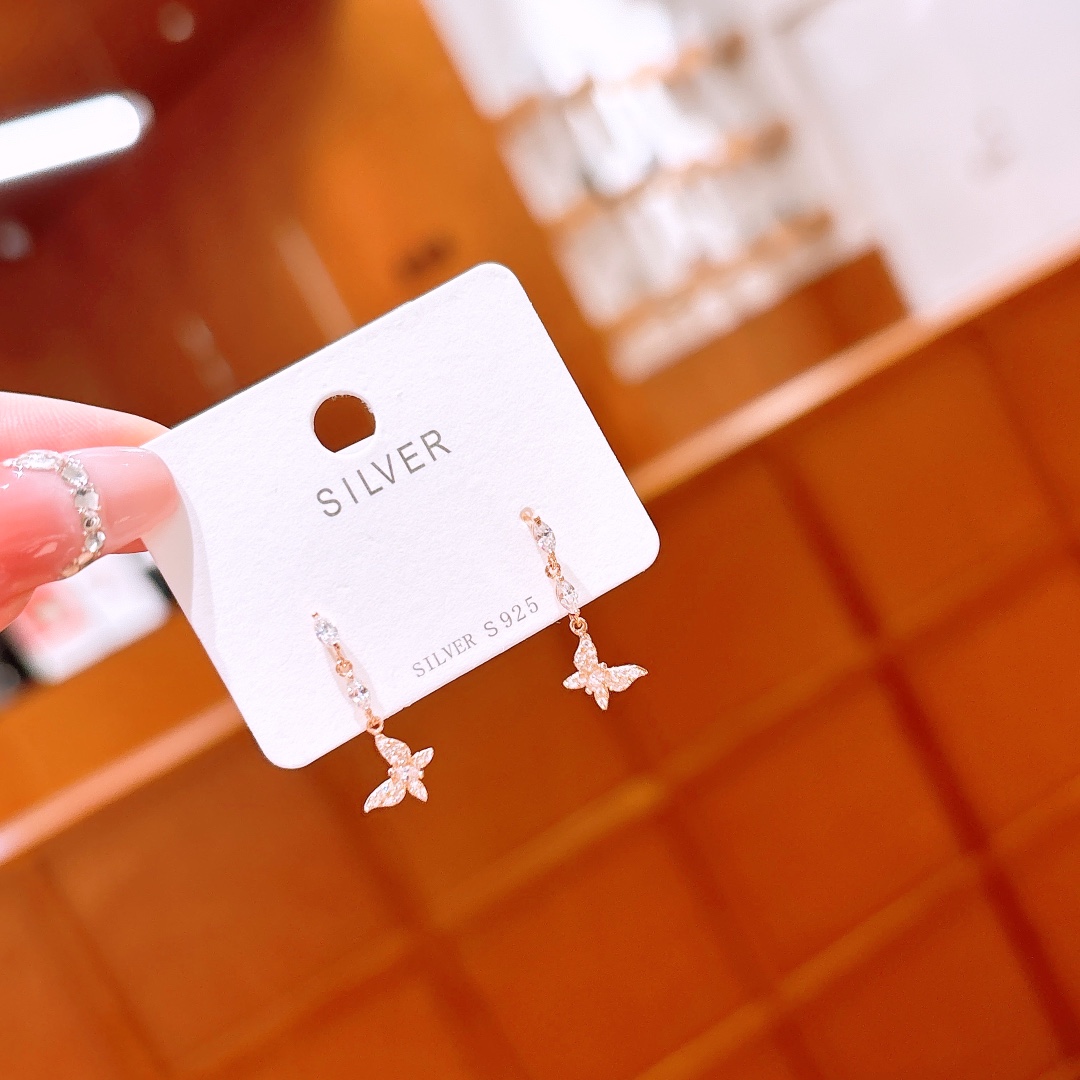 Nickel Free Silver Earrings Delicate Spring Festival Silver