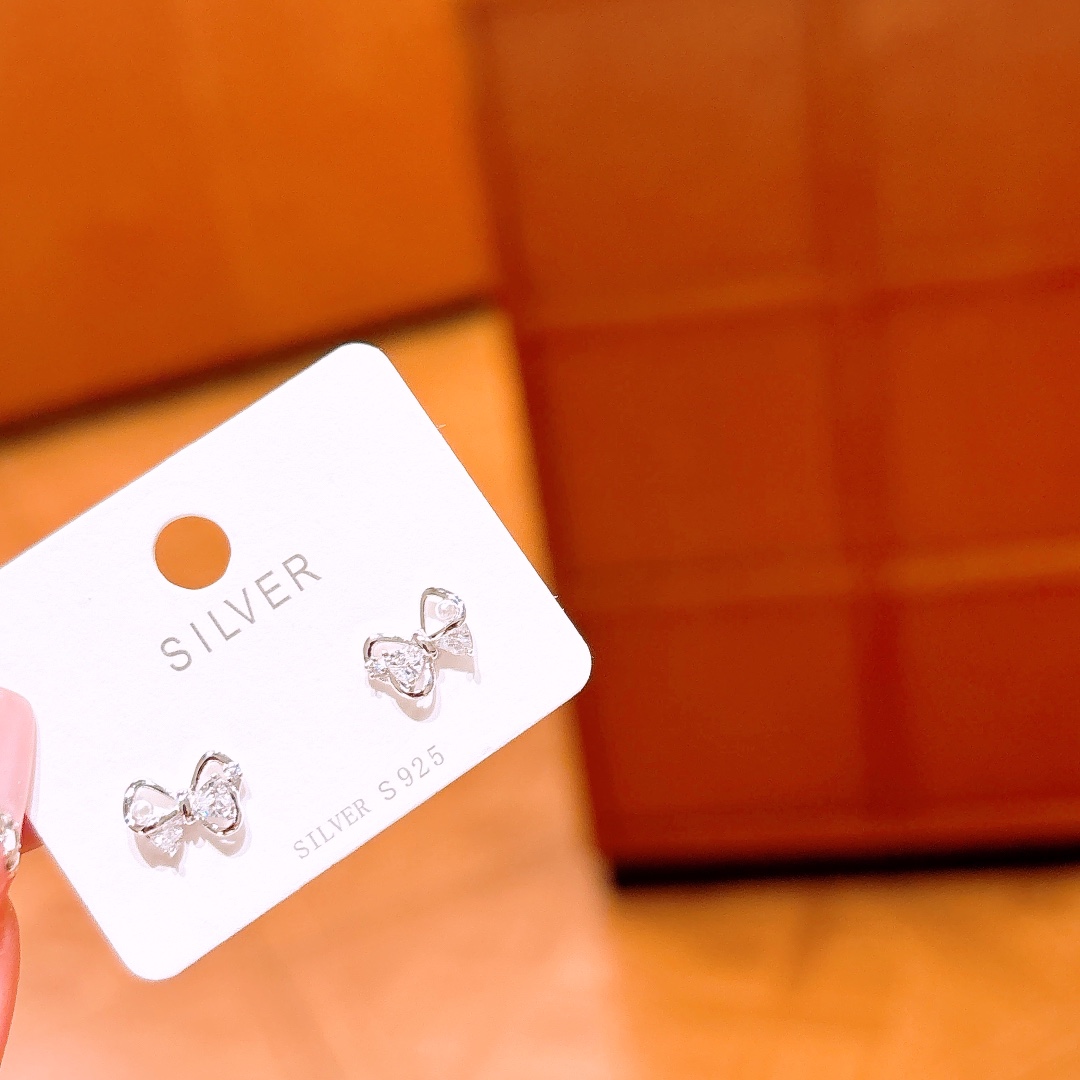 925 Silver Earrings Delicate New Year Silver