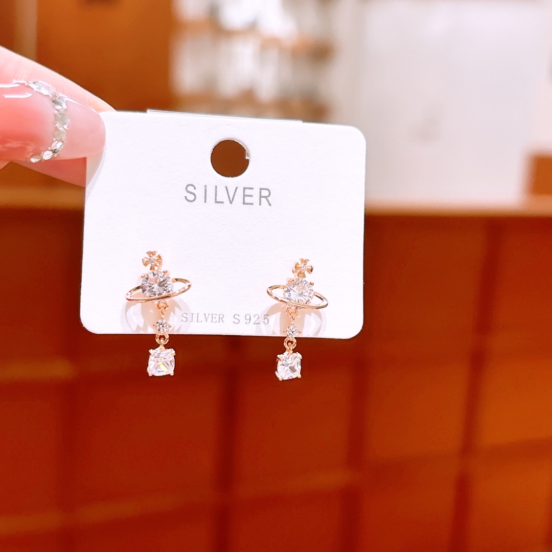 Hypoallergenic Silver Earrings Artistic Bestie Gift Gold