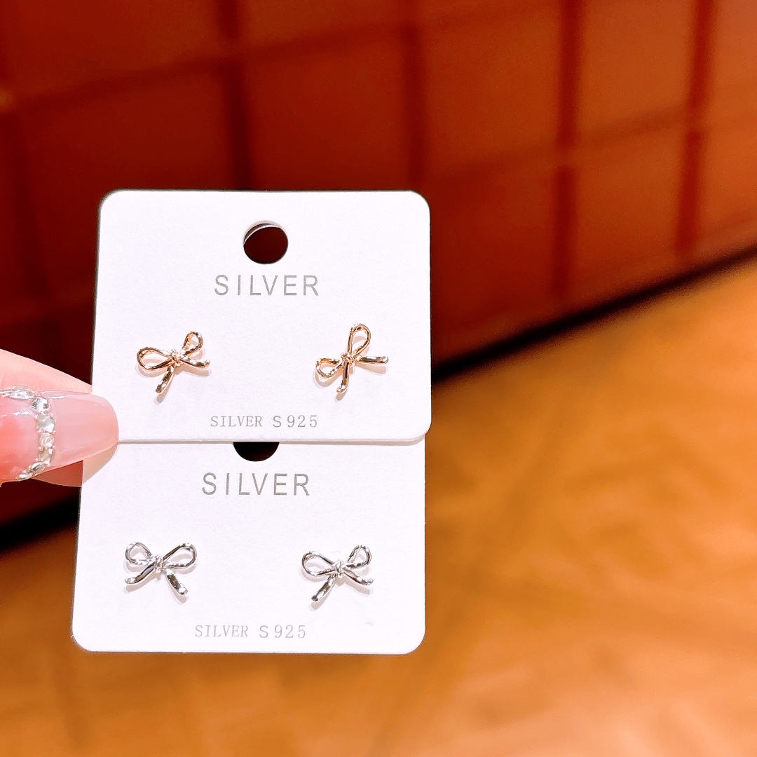 Hypoallergenic Silver Earrings Cute Office Silver