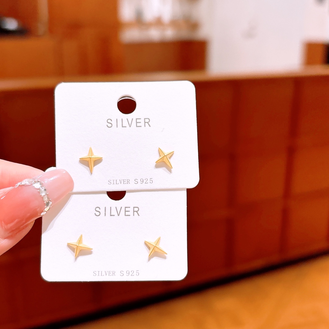 Low Allergy Silver Earrings Playful Office Silver