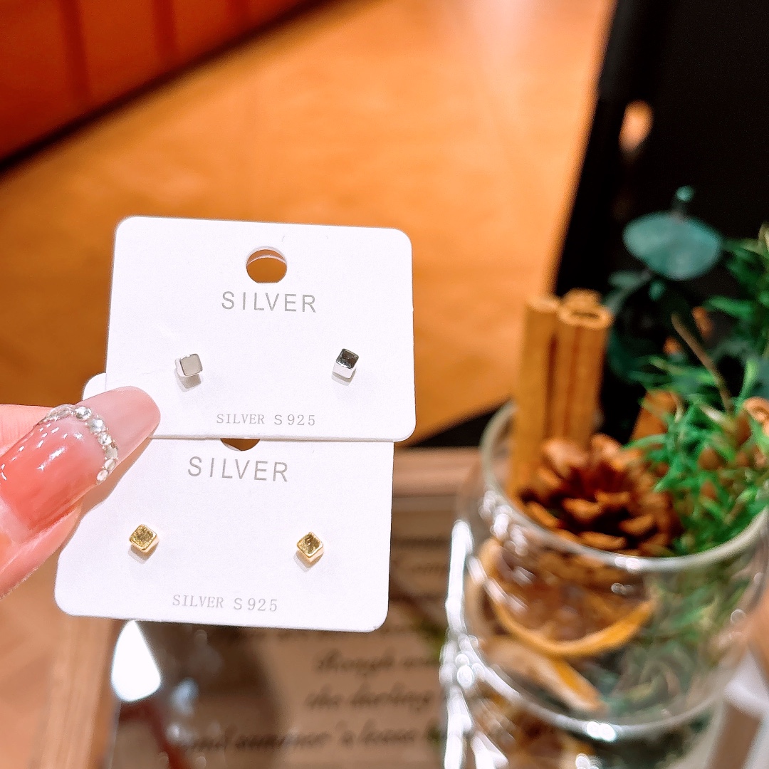 Solid Silver Earrings Forest Engagement Silver