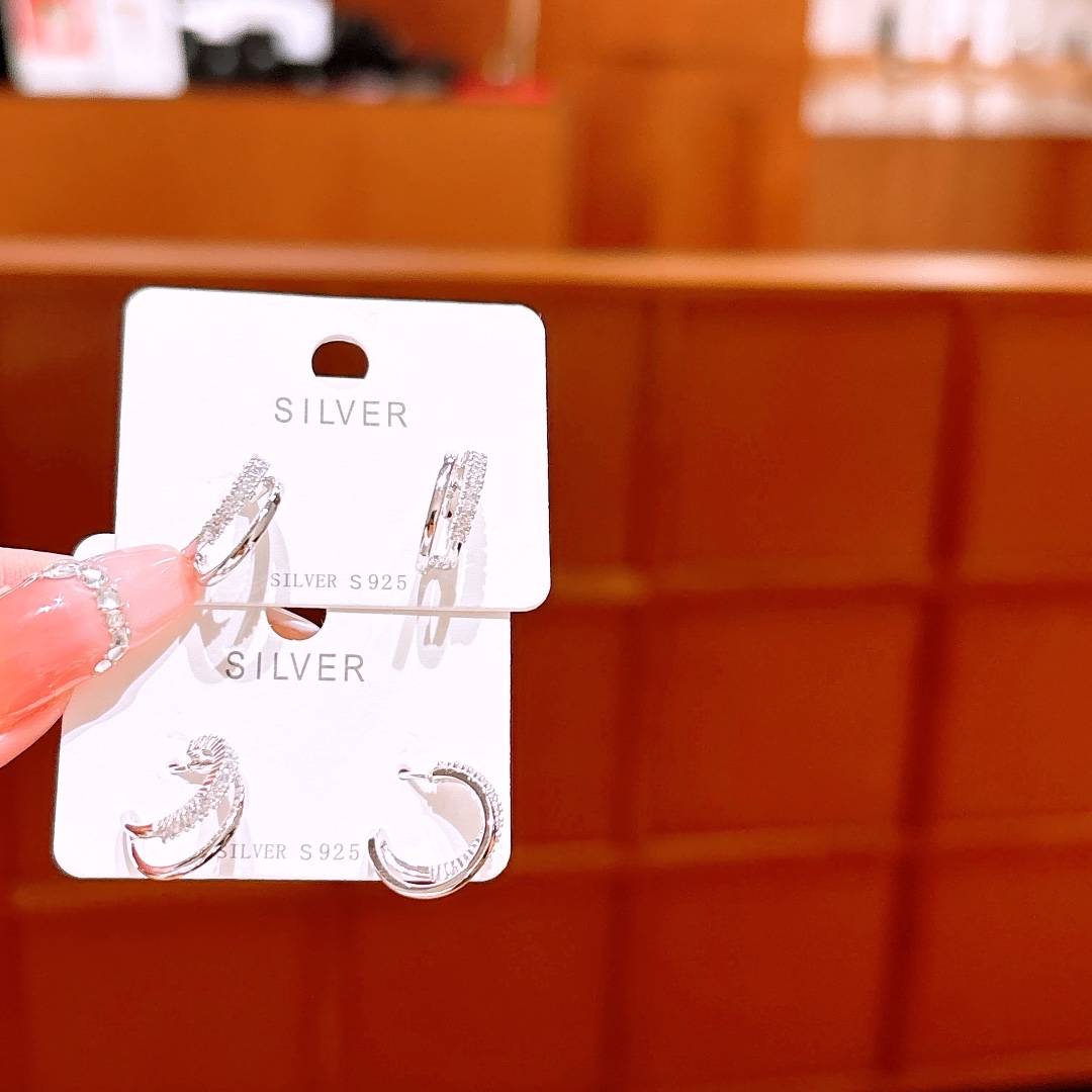 Fine Silver Earrings Premium Proposal Silver