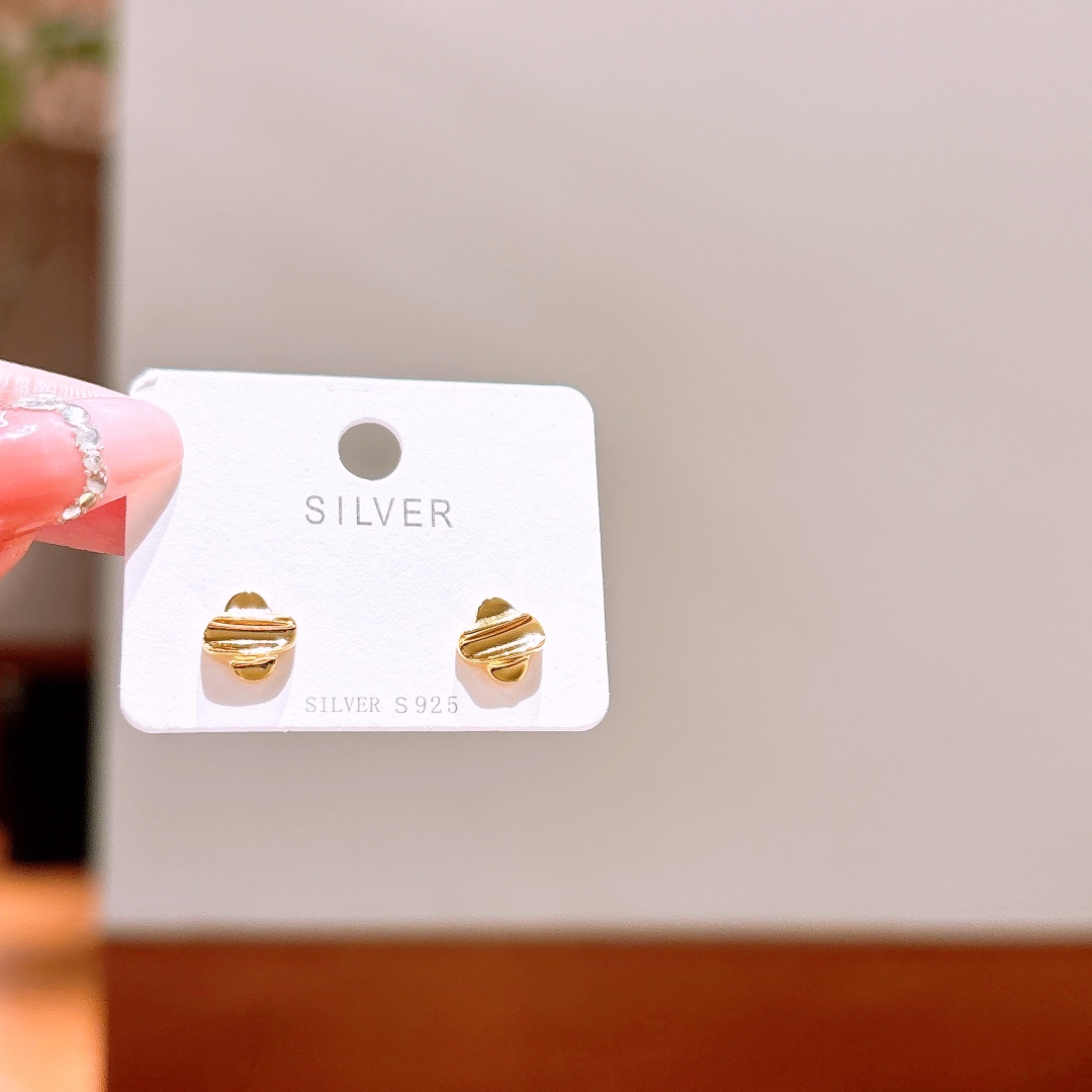 Low Allergy Silver Earrings Artistic Mother's Day Gold