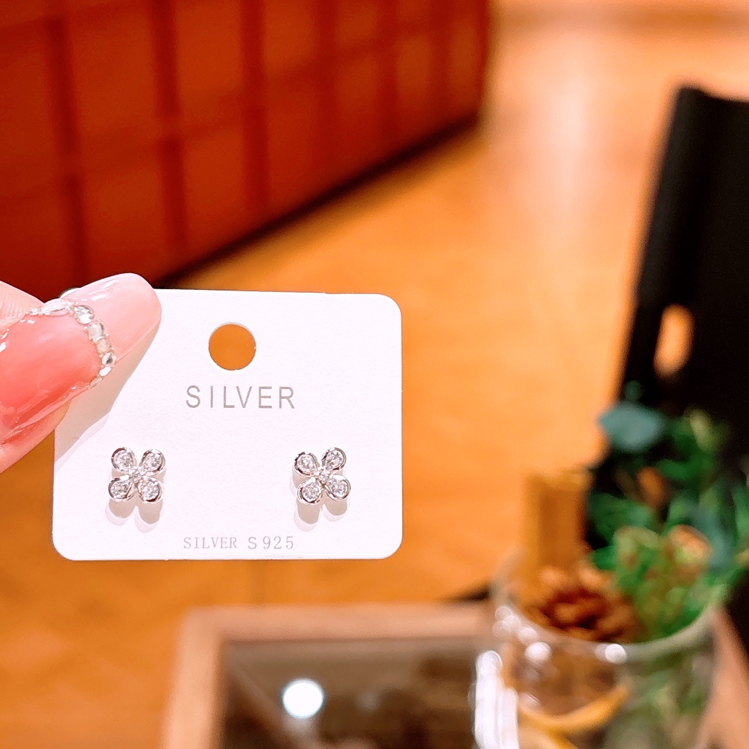 Low Allergy Silver Earrings Ins Style Everyday Wear Gold