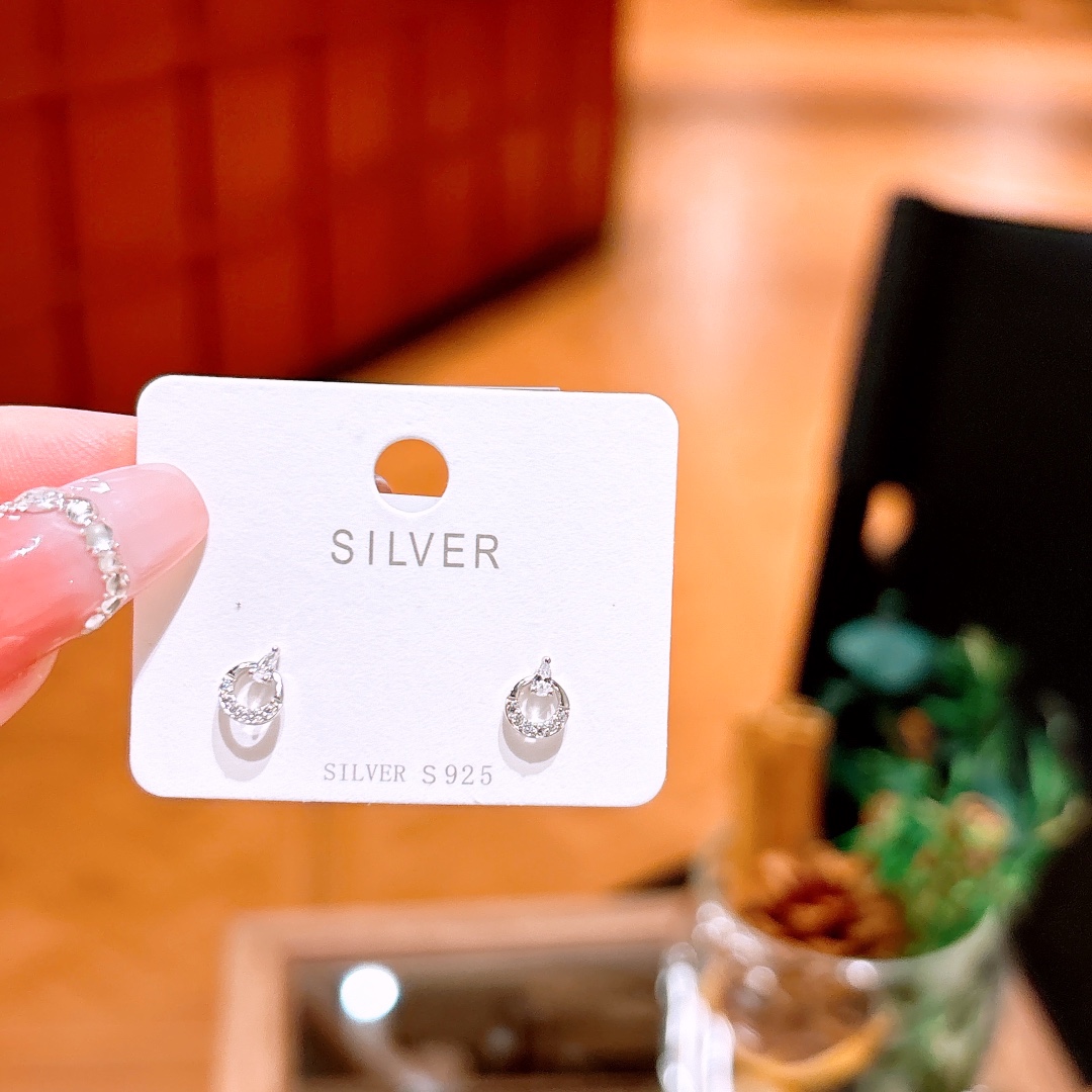 High Polish Silver Earrings French Annual Party Gold