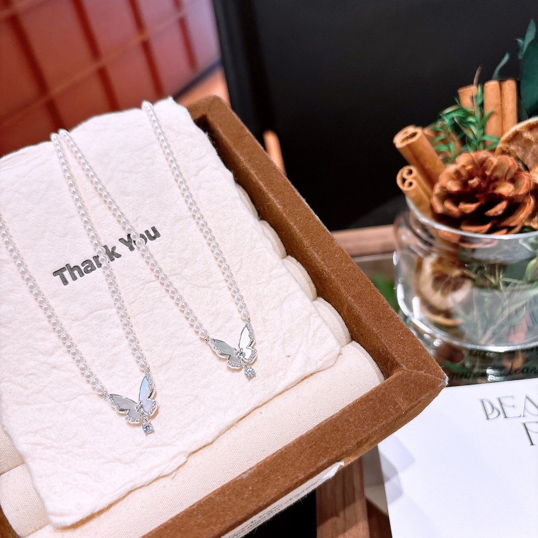 S925 Sterling Silver Necklace Vintage Gift for Her Silver