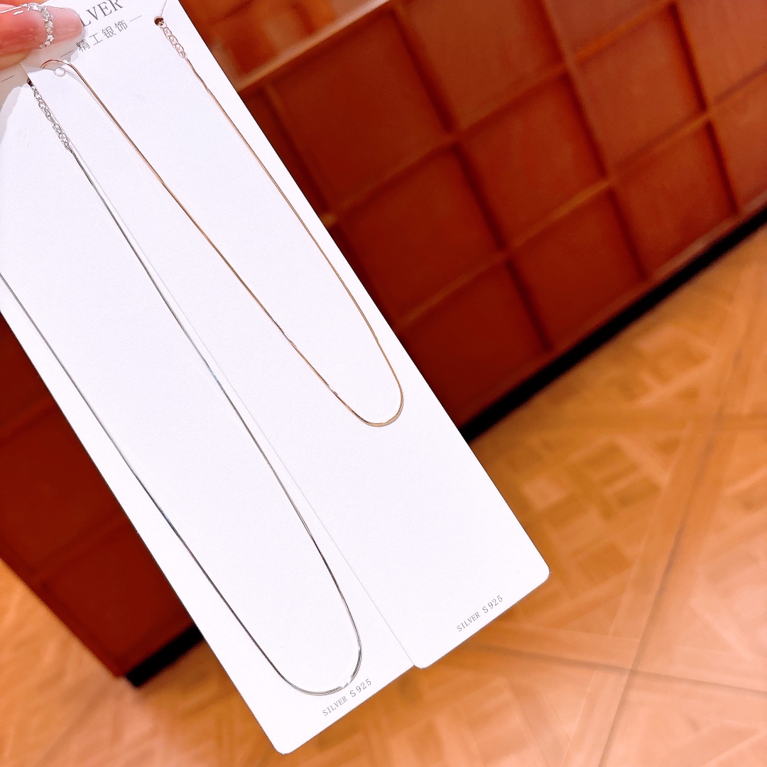 Low Allergy Silver Necklace Ultra Minimal Wedding Silver