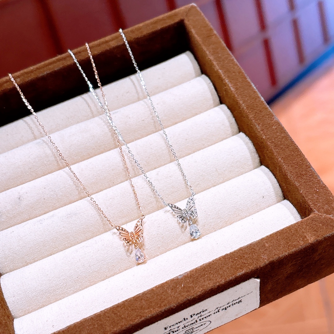 Low Allergy Silver Necklace Ins Style Wedding Registration Silver