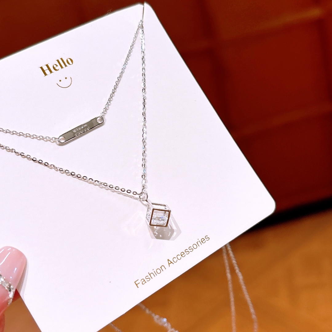 Low Allergy Silver Necklace Pure Father's Day Silver