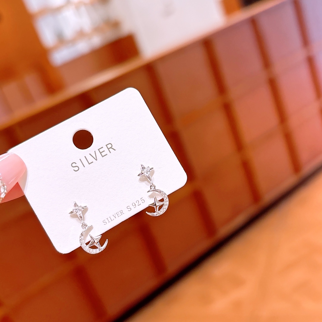 Nickel Free Silver Earrings Gentle Teacher's Day Gold