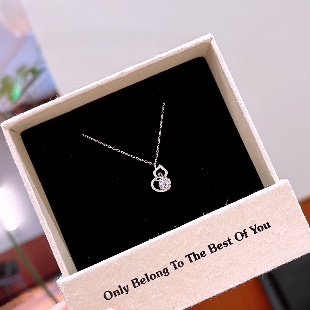 甘辛S925スターリングシルバーネックレスゴールド 婚姻届提出