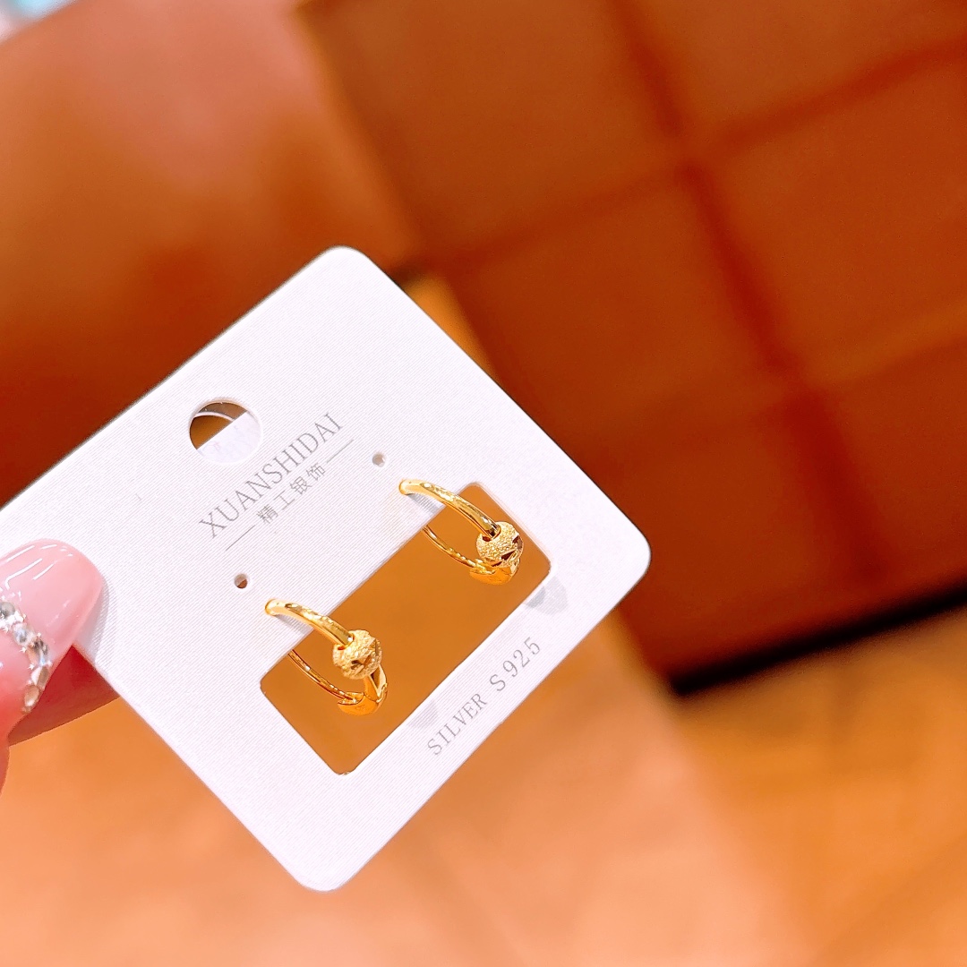 925 Silver Ear Cuffs Cute Wedding Favor Gold