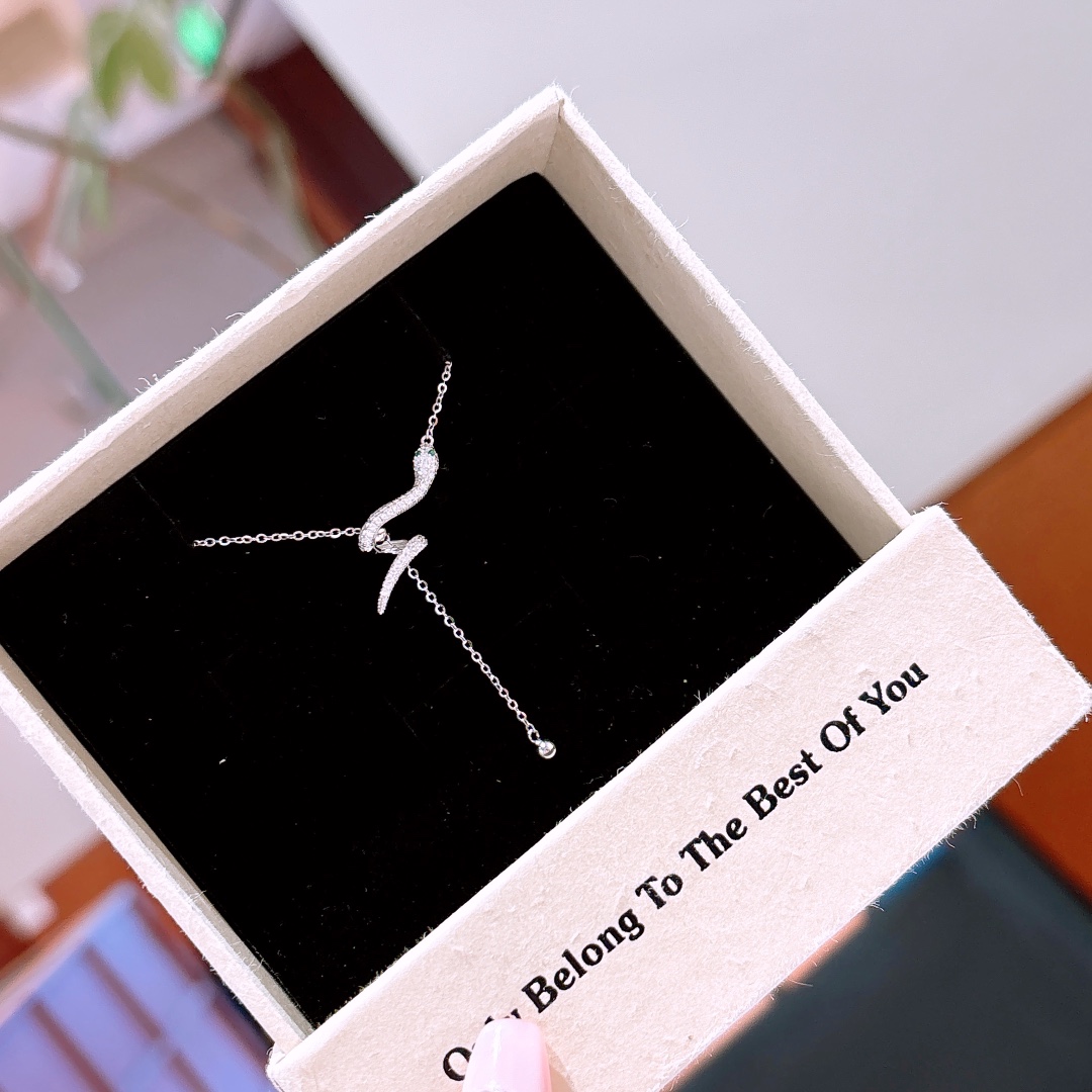 Low Allergy Silver Necklace Intellectual Mother's Birthday Silver