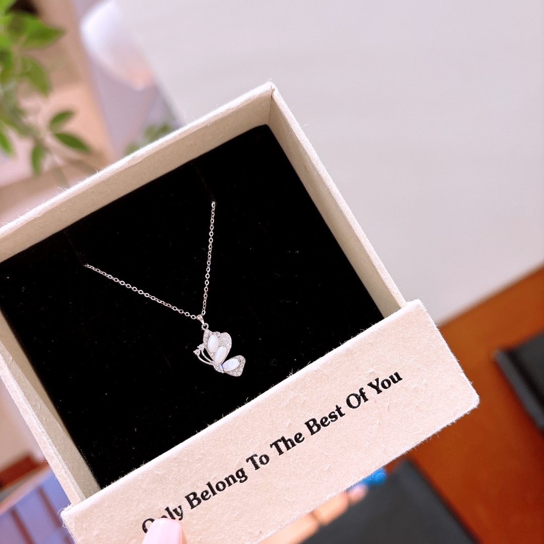 Solid Silver Necklace Ethereal Workplace Silver