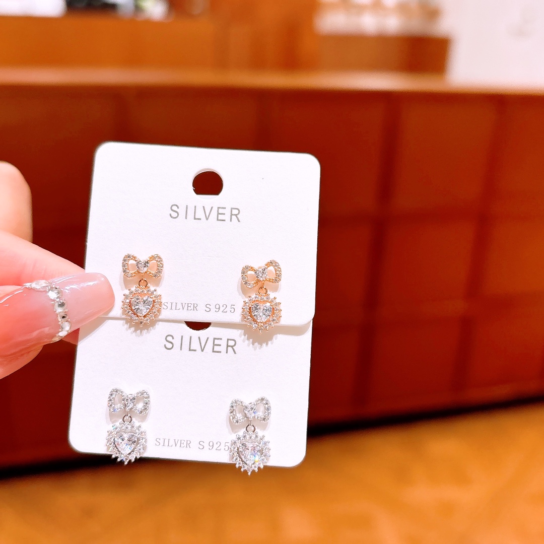 Nickel Free Silver Earrings Dainty Bestie Gift Silver