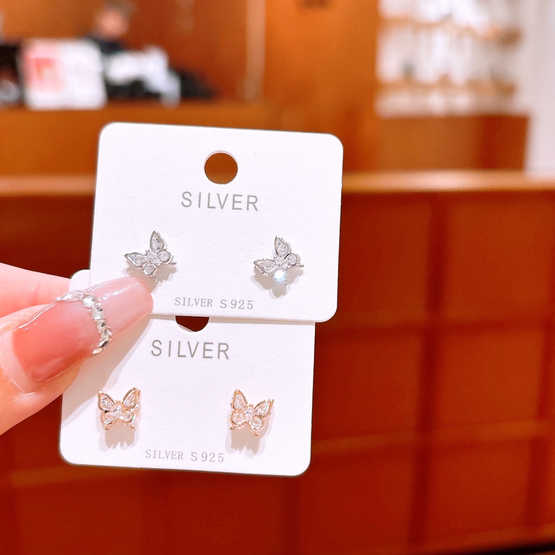 High Polish Silver Earrings Forest Valentine's Day Silver