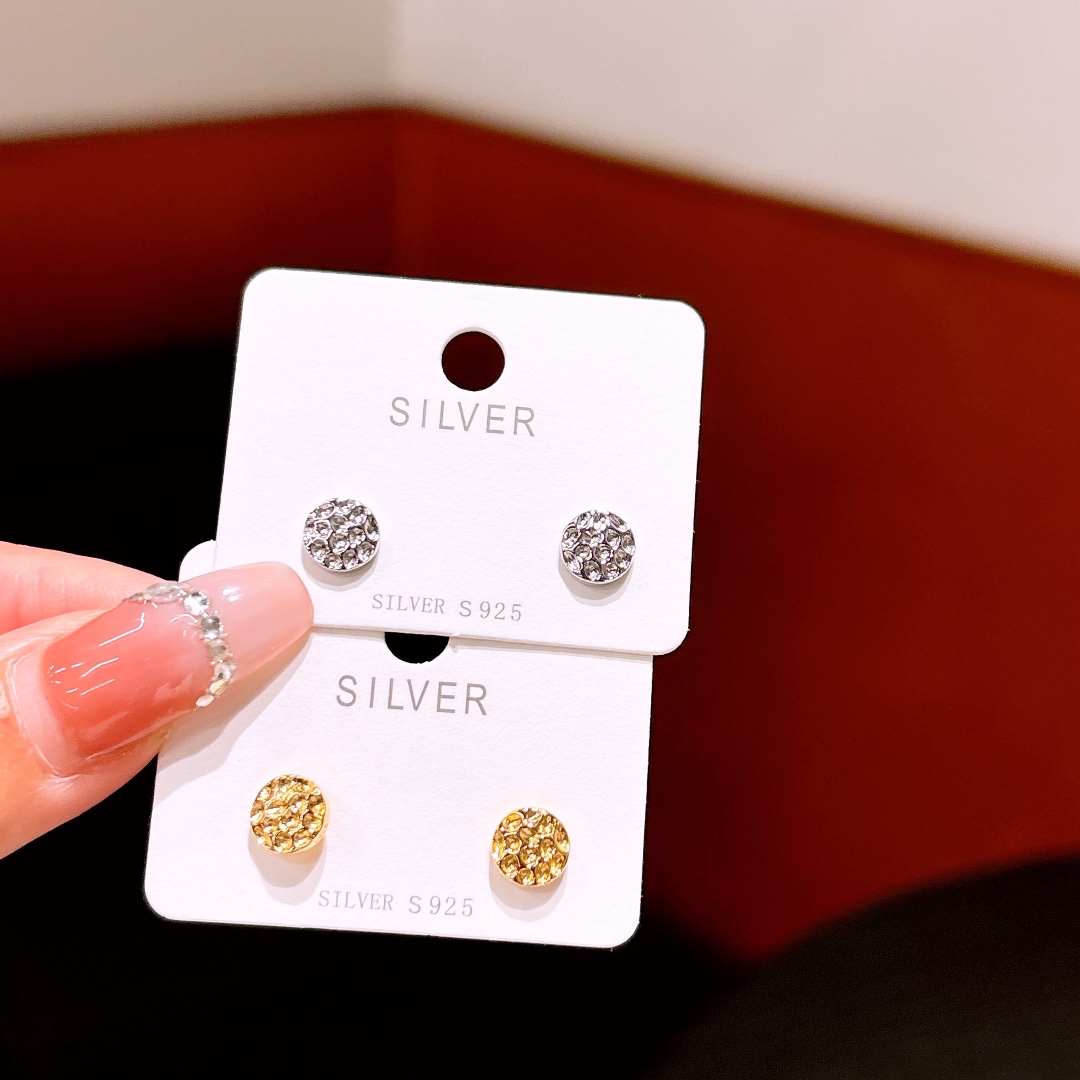 Low Allergy Silver Earrings Intellectual Wedding Favor Silver