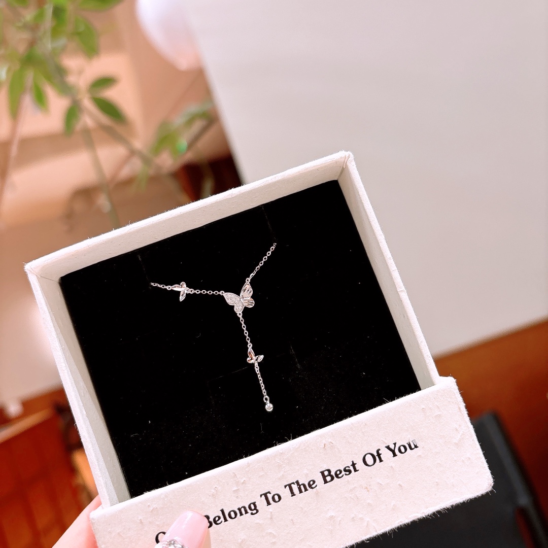 Feinsilber Kette Künstlerisch Reise Gold